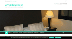 Desktop Screenshot of hotel-arnoldusklause.de